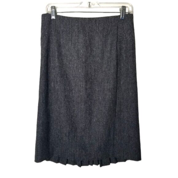 Express Design Studio Pleated Wool Blend Skirt‎ Size 2 - Picture 2 of 9